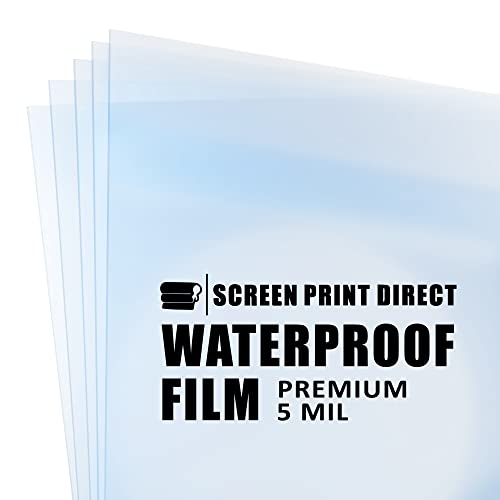 Screen Print Direct® Waterproof Inkjet Film Sheets(11" x 17" - 25 Sheets) - Transparency Film for Silk Screen Printing, Inkjet Film Sheets for Screen Printers - Screen Printing Supplies - Image 1