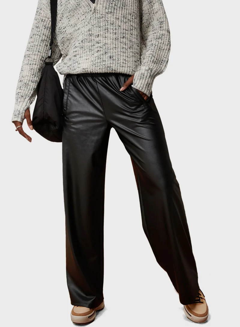 Aerie Wide Leg High Waist Pants