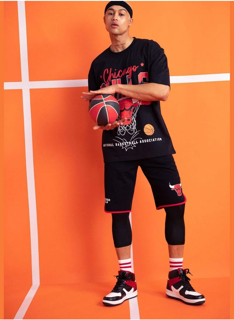 ديفاكتو Man NBA Chicago Bulls Licenced Knitted Short