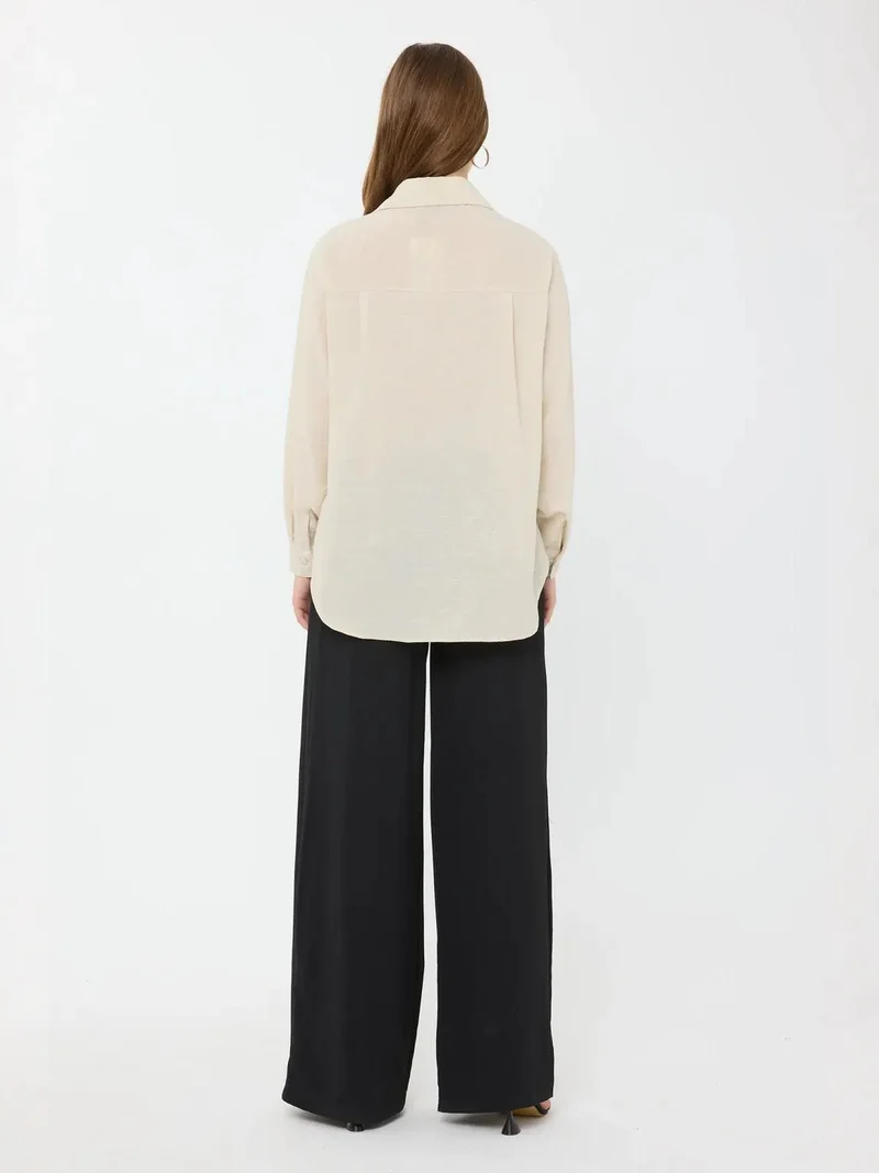 HICCUP Buttoned Long Sleeve Relaxed Shirt