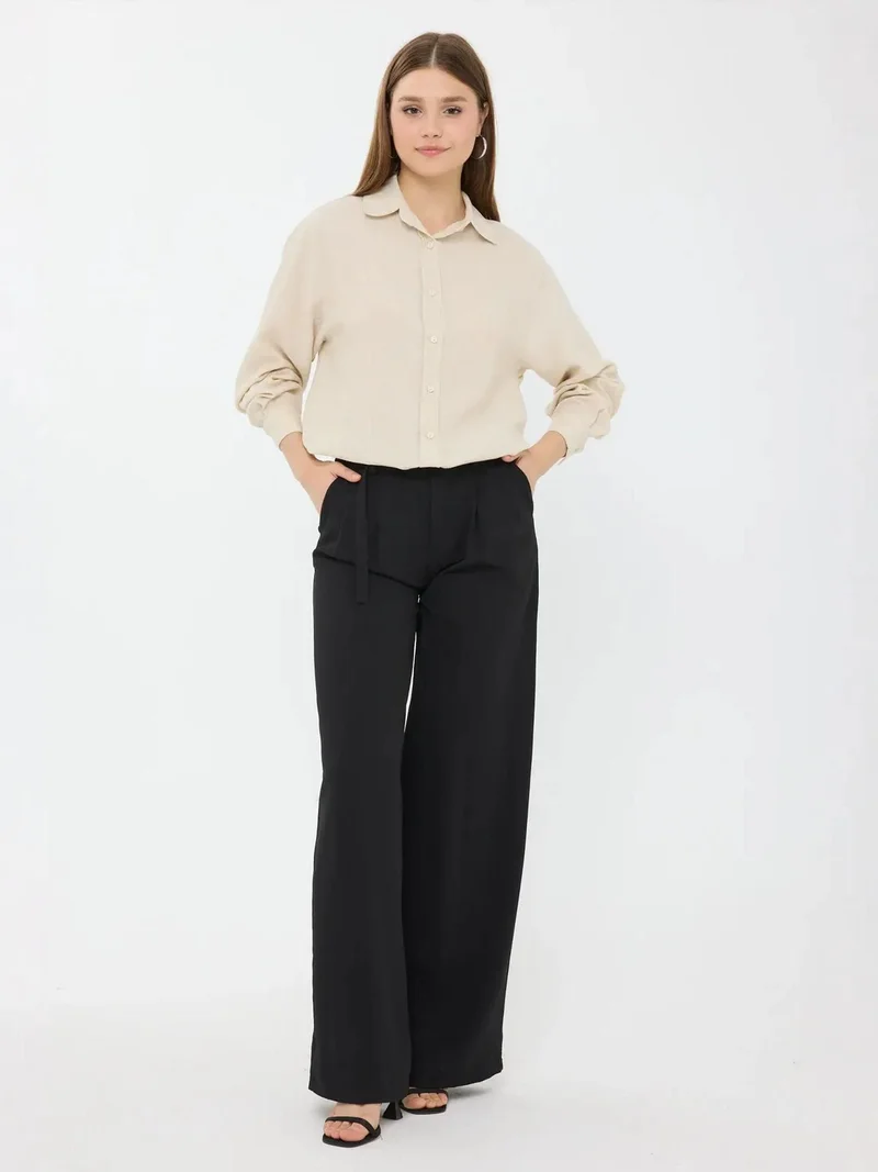 HICCUP Buttoned Long Sleeve Relaxed Shirt