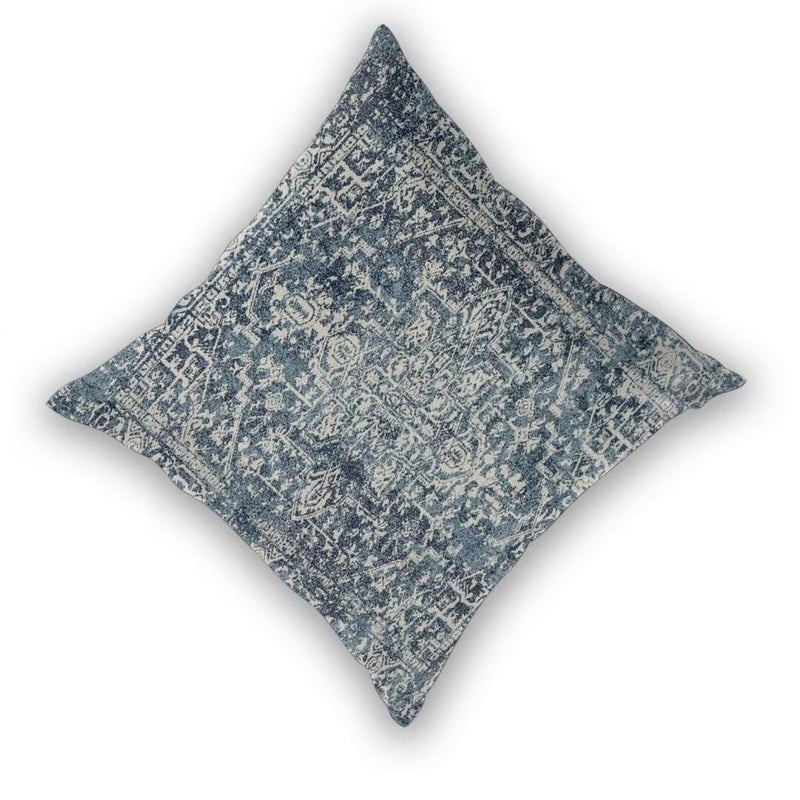 Sunshineyan Navy Blue Boho Pillow Covers 24x24 Set of 2  Carpet Pattern Outdoor Decorative Throw Pillows Ethnic Rustic Farmhouse Cushion Cases Linen Gifts for Couch Sofa Decor - Image 2