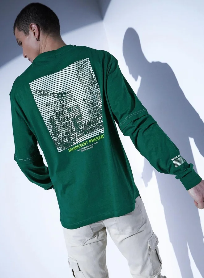 Hubberholme Men's Forest Green T-shirts - Stylish and Comfortable Fit