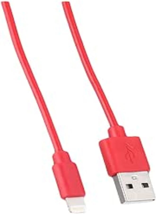 Powerology - Powerology PVC Lightning Cable 1.2M - Red - Image 1