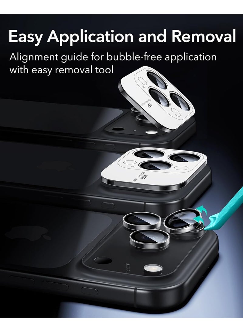 ACLIX Camera Lens Protector for iPhone 17 Pro, Single Rings Cover 9H Hardness Tempered Glass, Easy Installation Tray, HD Clear | Clear - Image 3