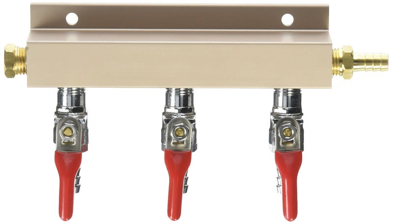 Bev Rite Air Distributor 5/16", CO2 Manifold - 3 way - Image 1
