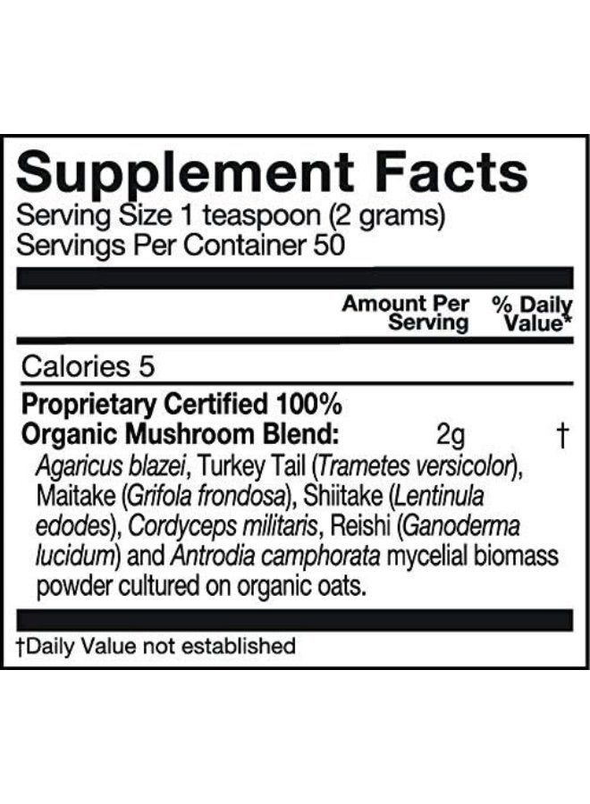 OM IMMUNE ORGANIC MUSHROOM POWDER 100G - Image 4