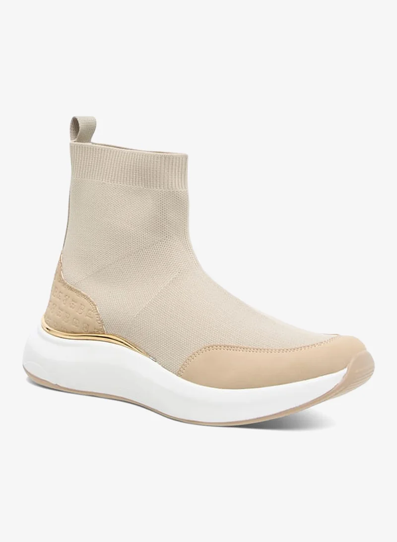 Flora Bella By Shoexpress Women's Monogram Pand Slip-On High Cut Sneakers