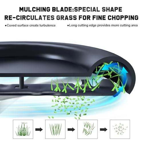 Grasscool 742-05510-X 742p05510 Mower Blades for Cub Cadet Enduro 46 inch Zero Turn Lawn Tractor with S-Shaped Hole XT1-LT46 XT1-46 Troy Bilt 46" Zero Turn Mower Replace for 742P05510-X 490-110-C203 - Image 5