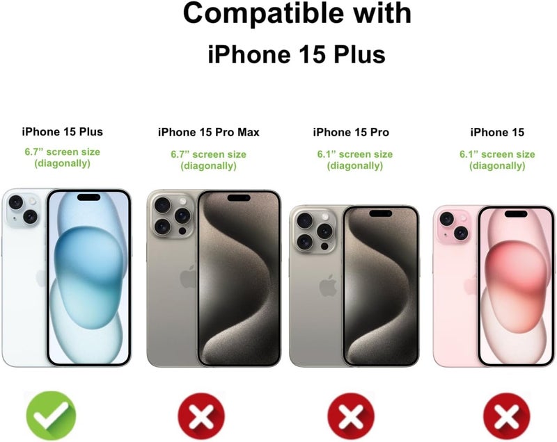 Nishtech غطاء خلفي شفاف هجين ناعم رفيع مضاد للغبار مع حماية الكاميرا لجهاز آيفون 15 بلس (2023) - Image 2