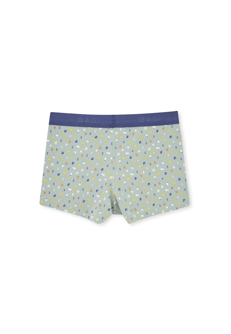dagi 3 Pack Mid Rise Grey Cotton Blend Boxer