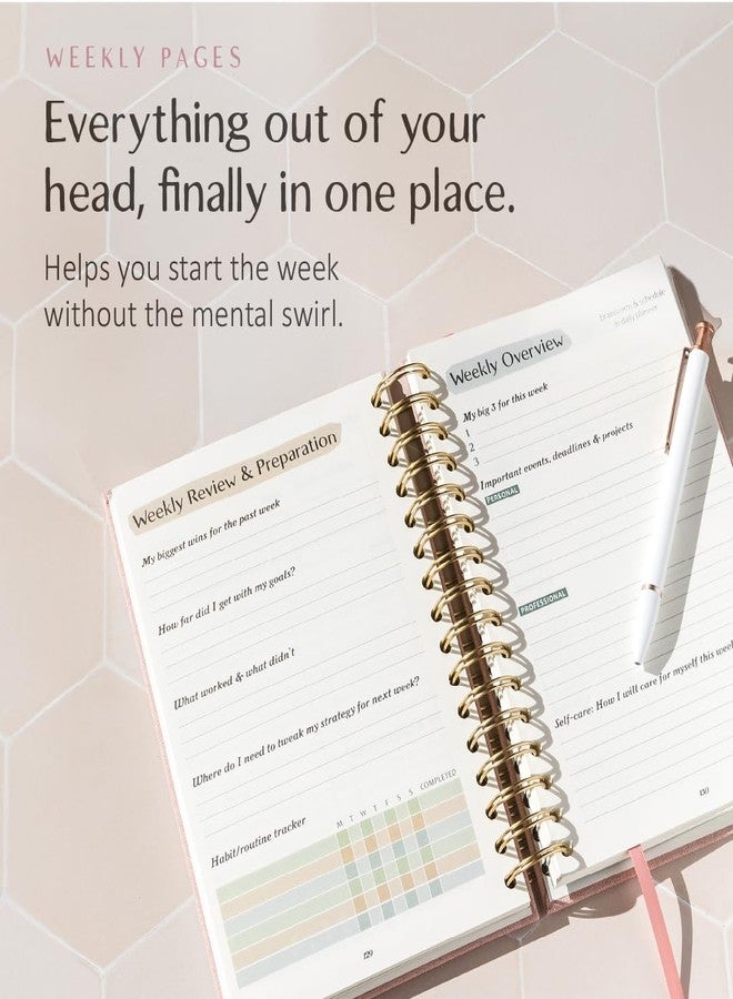 epic self The ADHD Planner - Undated Daily Weekly Schedule Organizer Journal for Disorganized People - Habit Tracker Record Emotions & Mood - Academic Goals - Structure & Focus for Adults Brains (Spiral) - Image 4