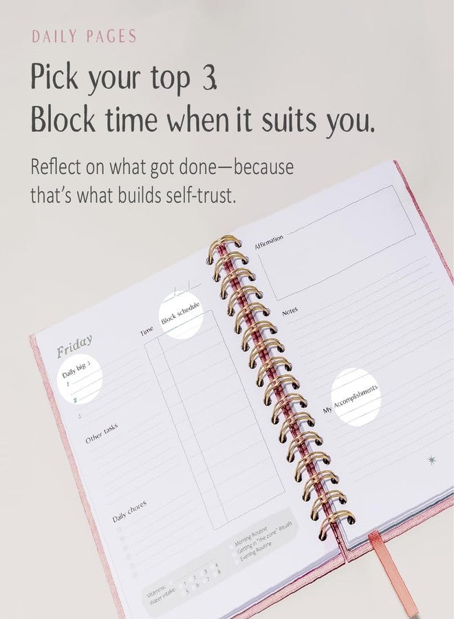 epic self The ADHD Planner - Undated Daily Weekly Schedule Organizer Journal for Disorganized People - Habit Tracker Record Emotions & Mood - Academic Goals - Structure & Focus for Adults Brains (Spiral) - Image 2
