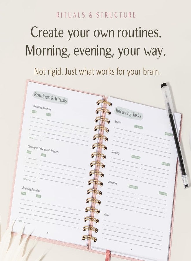 epic self The ADHD Planner - Undated Daily Weekly Schedule Organizer Journal for Disorganized People - Habit Tracker Record Emotions & Mood - Academic Goals - Structure & Focus for Adults Brains (Spiral) - Image 5