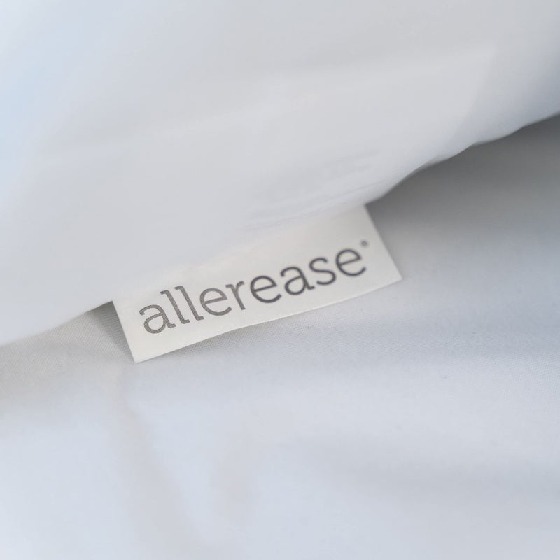 Aller-Ease AllerEase Hot Water Wash Breathable Advanced Protection Machine Washable Durable Zippered Pillow Protector, King Size 2 Pack, White - Image 3