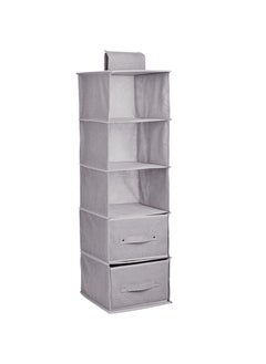 Grey 5 Layers 2 Drawers