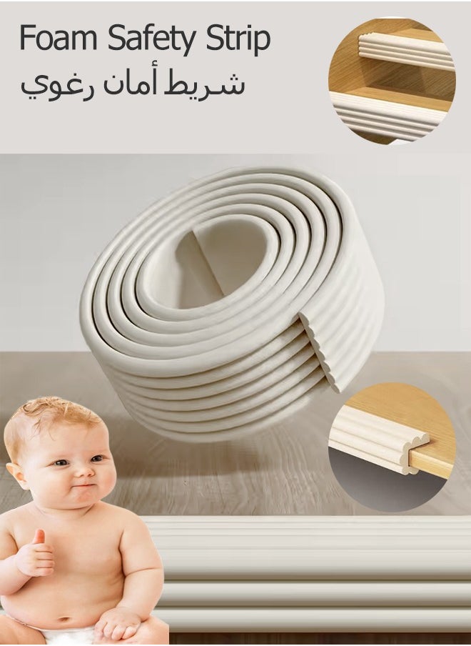 Generic - Foam Safety Strips, Baby Safety Corner Protector,Anti-Collision Corner Protection Strips, Child Anti-Collision Strips, Table Corner Protection Strips, Self-Adhesive Edge Protection Strips, Multifunctional Edge&Corner Guard Coverage Straps,Suitable For Tables,Furniture,Cabinets,Etc. - Image 1