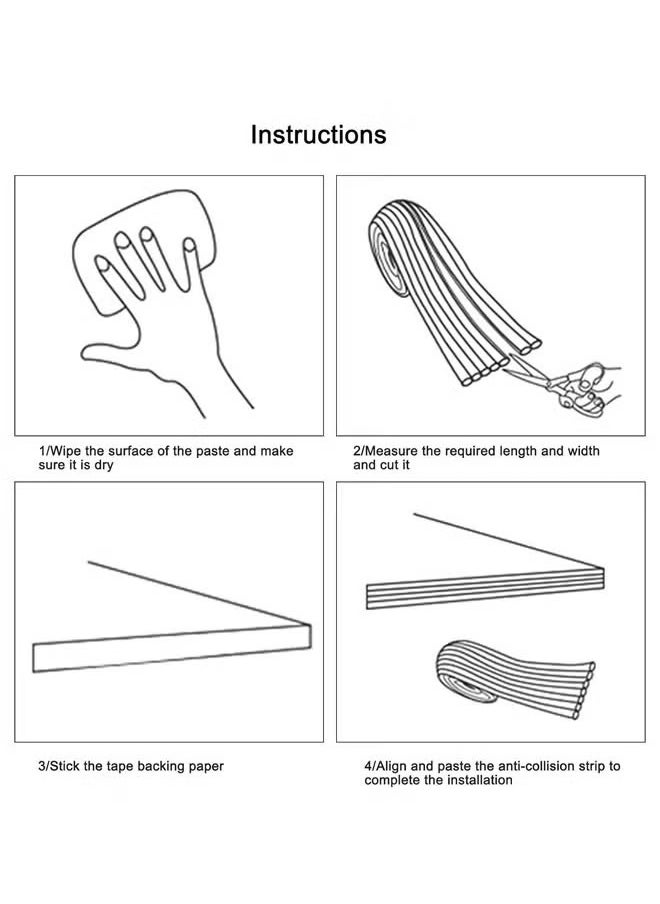 Generic - Foam Safety Strips, Baby Safety Corner Protector,Anti-Collision Corner Protection Strips, Child Anti-Collision Strips, Table Corner Protection Strips, Self-Adhesive Edge Protection Strips, Multifunctional Edge&Corner Guard Coverage Straps,Suitable For Tables,Furniture,Cabinets,Etc. - Image 1