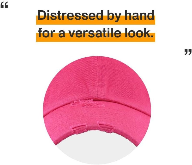 KBETHOS Vintage Washed Distressed Cotton Dad Hat Baseball Cap Adjustable Polo Trucker Unisex Style Headwear - Image 5