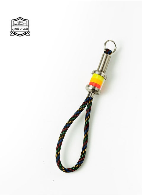 Luminous Titanium Pendant - Yellow, Orange and Red Phosphorus with Key Support