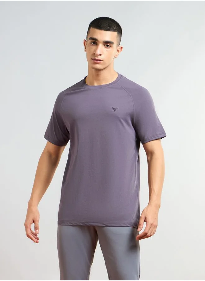 تكنوسبورت Technosport Solid Short Sleeves Regular Fit T-Shirt