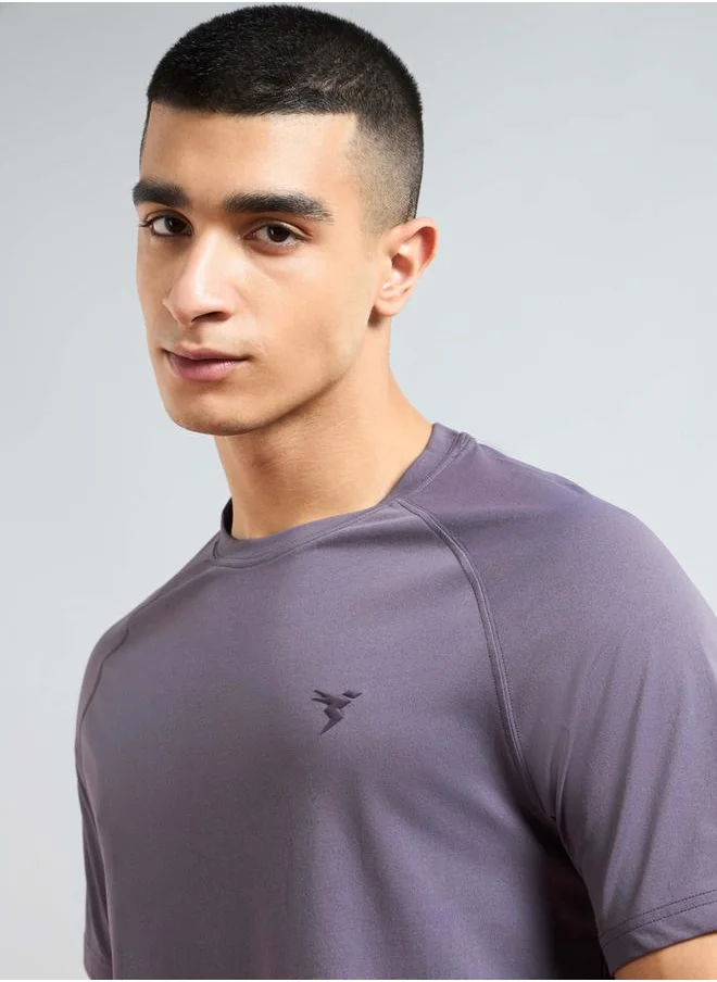 تكنوسبورت Technosport Solid Short Sleeves Regular Fit T-Shirt