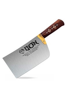 Lion Lion Meat Chopper & Heavy Duty Boning Cleaver for Effortless Meat Prep - High Tension Steel, Razor-Sharp Edge, Comfortable Wooden Grip, Ideal for Chopping, Slicing, and Boning All Types of Meat  - Image 1
