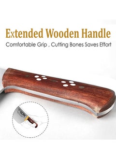Lion Lion Meat Chopper & Heavy Duty Boning Cleaver for Effortless Meat Prep - High Tension Steel, Razor-Sharp Edge, Comfortable Wooden Grip, Ideal for Chopping, Slicing, and Boning All Types of Meat  - Image 5