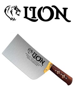 Lion Lion Meat Chopper & Heavy Duty Boning Cleaver for Effortless Meat Prep - High Tension Steel, Razor-Sharp Edge, Comfortable Wooden Grip, Ideal for Chopping, Slicing, and Boning All Types of Meat  - Image 4