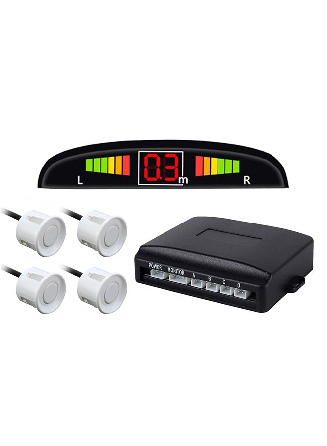 Loquat Premium Quality 4 Parking Sensors Car Reverse Backup Radar System With LCD Display