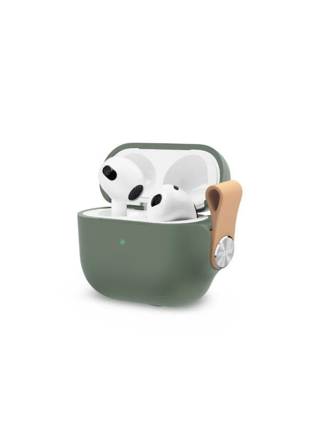 Moshi MOSHI Pebbo AirPods Gen 3 Case with Detachable Wrist Strap - Mint Green