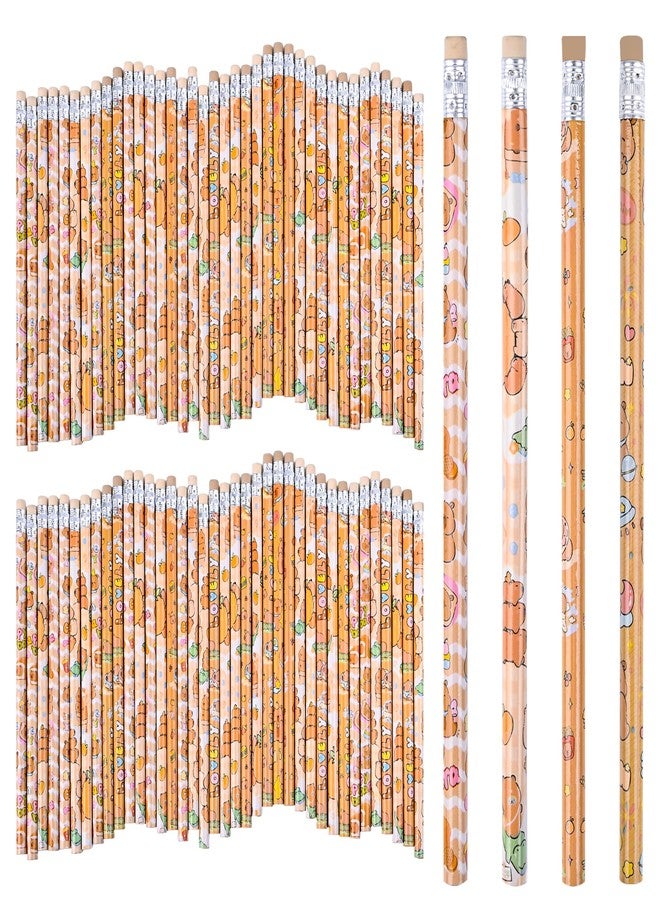 Ulema 200Pcs Cute Capybara Pencils Party Favors Supplies Return Gifts Kawaii Birthday Gifts Party Goodie Bag Stuffers Pinata Filler Supplies Classroom Rewards. - Image 1