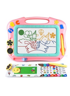 SYOSI Magnetic Drawing Board table with Stamps PenColorful Erasable Magnet Writing Sketching Pad for Toddlers Learning Toys  Education Doodle Toys for 3+ YearOld Kids Birthday Gift  - Image 1