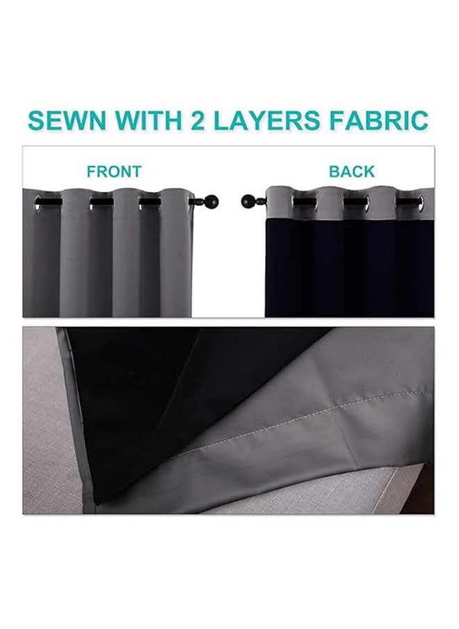 Intex Curtains House - Curtains 100% Blackout Thermal Insulated Fabric Two Layers - Image 1