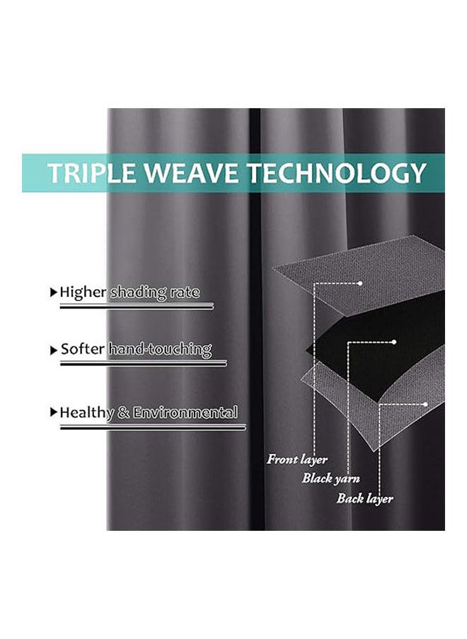 Intex Curtains House - Curtains 100% Blackout Thermal Insulated Fabric Two Layers - Image 1