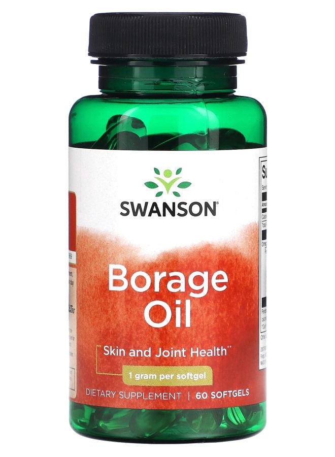 Borage Oil 1 g 60 Softgels