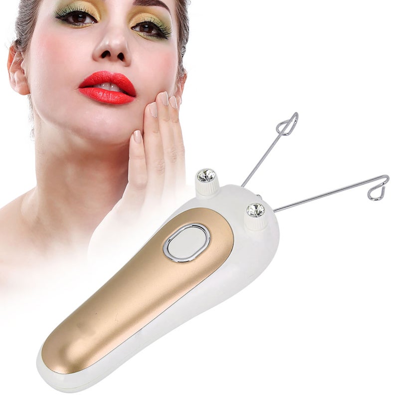 مُزيل الشعر الكهربائي: ذهبي، إزالة شعر جسدي - شحن USB ببطارية مزدوجة، سهلة التشغيل لإزالة شعر الوجه والذراع والساق - Image 5