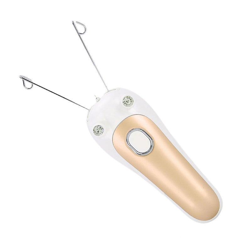 مُزيل الشعر الكهربائي: ذهبي، إزالة شعر جسدي - شحن USB ببطارية مزدوجة، سهلة التشغيل لإزالة شعر الوجه والذراع والساق - Image 2