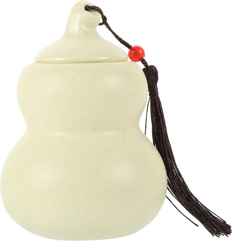 Fault optimized construction Ceramic Tea Storage Canister Gourd Shaped Loose Tea Jar 55g Sealed Beige for Kitchen Pantry Multi-use upgraded craftsmanship Durable versatile substance Smooth joint Well-engineered versatile build Carefully engineered build Must-have for every family Super practical Long use oriented quality Seasonal & permanent compatible Buying recommendation Latest available item Quick use-switch compatible build All environment compatible Stain resistant New residential zone delivery Lightweight & portable Cost effective global grade quality All season compatible build Cross product combo compatible Classic design alternatives Multi-market varied design options User tested optimized build All usage compatible Low maintenance - Image 1