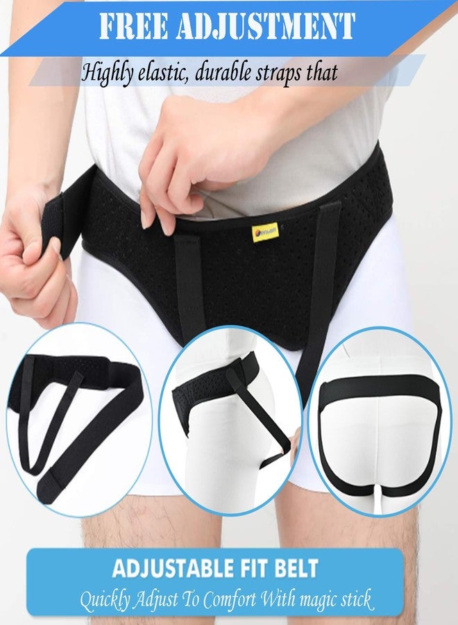 AUSTYLCO Hernia Belt for Men for Women,Adjustable Waist Strap with 2 Removable Compression Pads,Hernia Support Truss for Single/Double Inguinal - Image 4