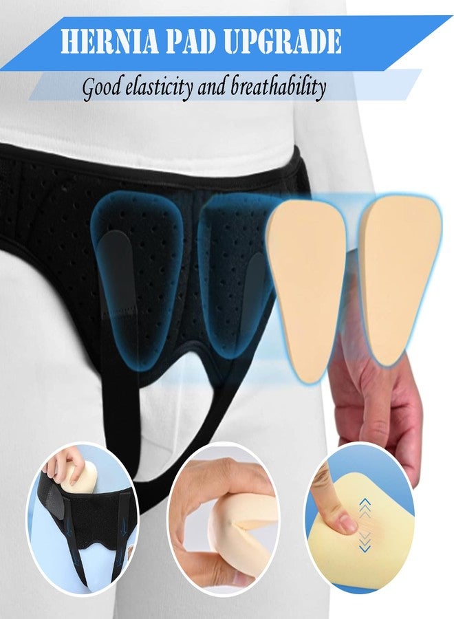 AUSTYLCO Hernia Belt for Men for Women,Adjustable Waist Strap with 2 Removable Compression Pads,Hernia Support Truss for Single/Double Inguinal - Image 3