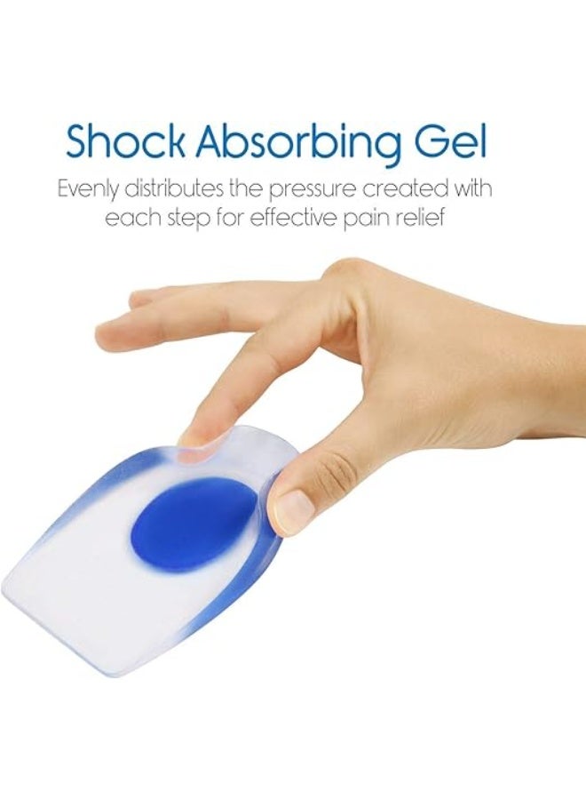 بوراستيب اكواب نعل داخلي واقي للكعب من جل السيليكون - عدد 2 - Image 1