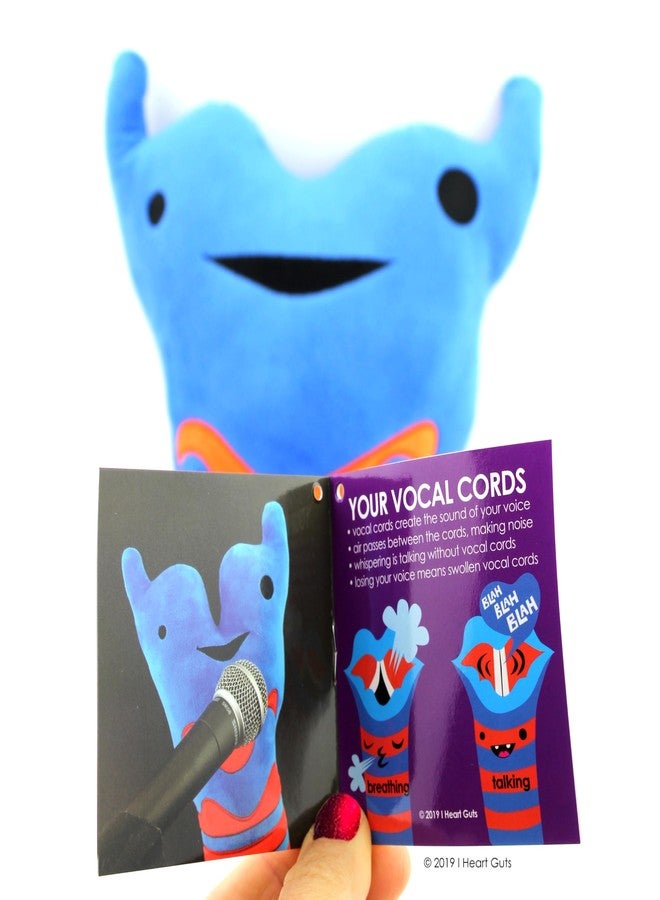 I Heart Guts Larynx and Trachea Plush - Sounds Good! - 12" Voice Box Stuffed Toy, Surgery Plushie | Gift for Tracheotomy, Tracheostomy, Laryngitis, Get Well | Windpipe, Voice Box, Cute Breathing Tube - Image 5