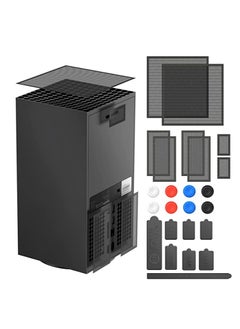 Dust Filter Cover for Xbox Series X with Rubber Dust Plugs, Top Case Dust Proof Filter Cover, generic Silicone Dust Plugs and Thump Grip Caps for Xbox Series X - 2 Pack Sets