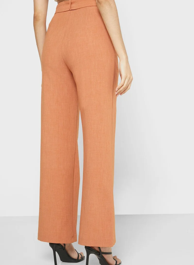 4th & Reckless Belted Wide Leg Pants