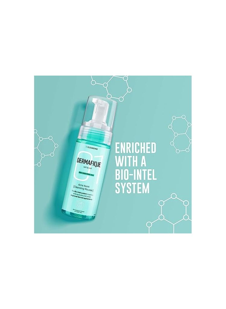 Dermafique Acne Avert Cleansing Mousse Foaming Face Wash  150 ml - Image 5