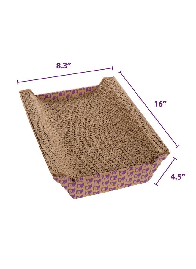 SmartyKat - SmartyKat Super Scratcher Chaise Corrugated Cat Scratcher, Catnip Infusion Technology - Brown, One Size - Image 1