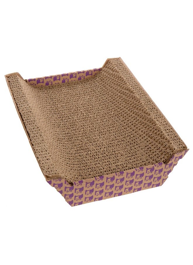 SmartyKat - SmartyKat Super Scratcher Chaise Corrugated Cat Scratcher, Catnip Infusion Technology - Brown, One Size - Image 1