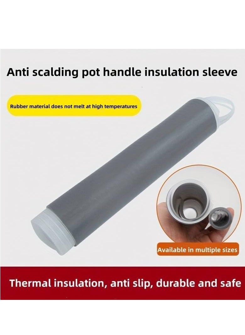 Generic Silicone Thermal Insulation Handle Cover Sleeve Pot Holders Cover Anti-Scald Hot Skillet Handle Holder, Protectors Handle Grip for Frying Pan, Cooking Pot, Spatula, Door Handle  - Image 4