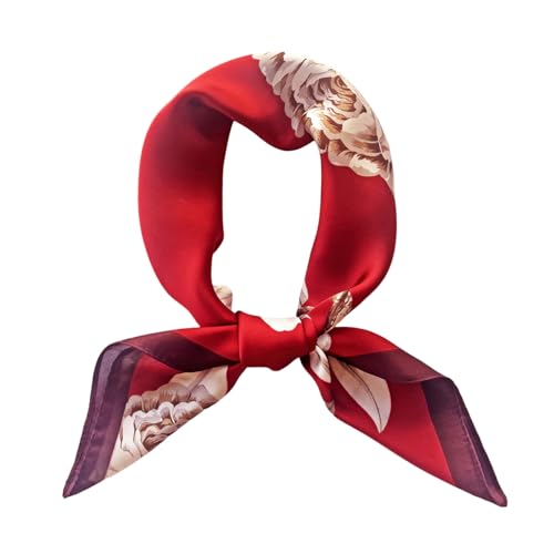 FONYVE Silk Scarfs for Women Lightweight, Fashion Head Scarf, Satin Hair Wrap for Sleeping 27.5 × 27.5 inches - Image 1
